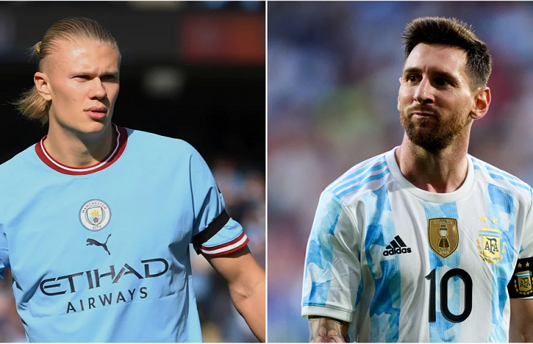 Pep Guardiola yahishuye itandukaniro riri hagati ya Messi na Haaland
