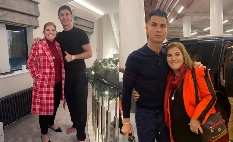 Cristiano Ronaldo yifurije nyina umbyara isabukuru y'amavuko bizamura amaranga mutima ye ararira[Amafoto]