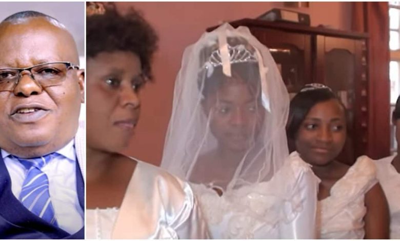 Umupasiteri yashyingiranwe n'abagore 4 b'amasugi icyarimwe atanga ubutumwa bwuzuye urujijo