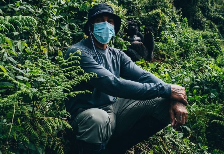 Icyamamare Lewis Hamilton yasuye ingagi mu Rwanda 