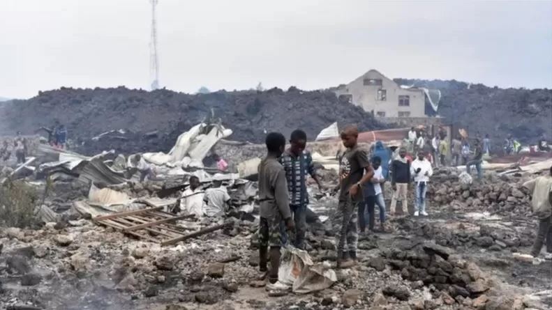 RDC: Ikirunga cya Nyiragongo cyajugunye mu kirere imyotsi y'umukara n'ibikoma