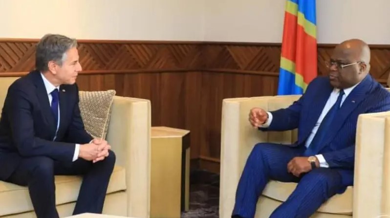 Tshisekedi na Blinken baneguye u Rwanda