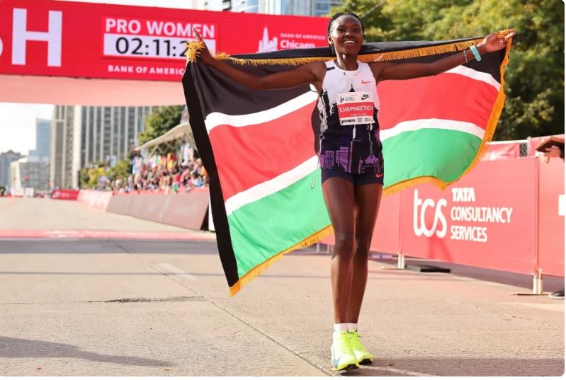 Muri Marathon y'abagore ku Isi, Umunya-Kenya yaciye agahigo