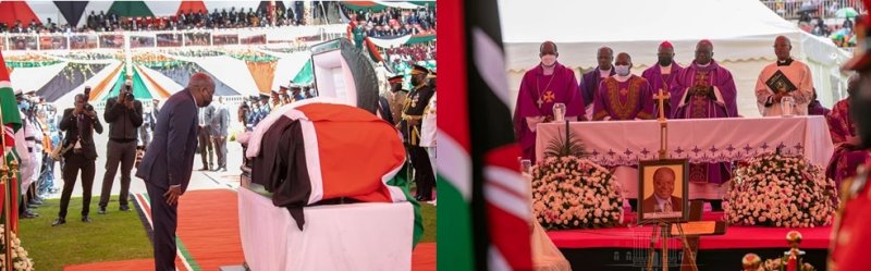Dr Ngirente yahagarariye Perezida Kagame mu muhango wo gusezera Kibaki(AMAFOTO)