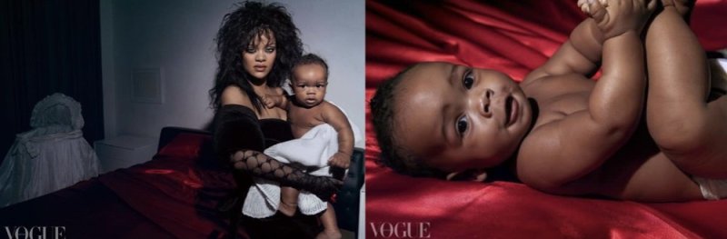 Rihanna yongeye kugaragaza isura y'umwana we(Amafoto)