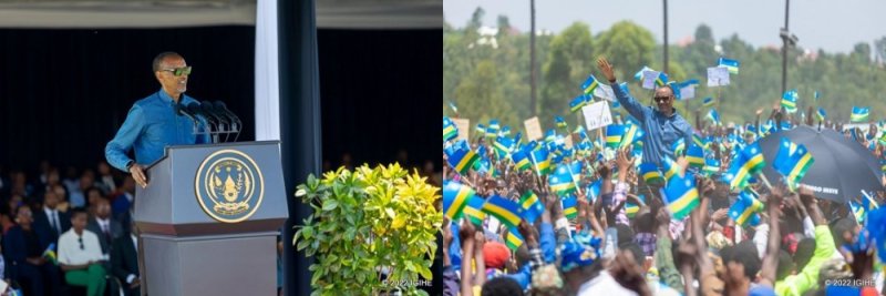 Amafoto:Abaturage ba Ruhango bategerezanyije ubwuzu Perezida Kagame ugiye kubasura
