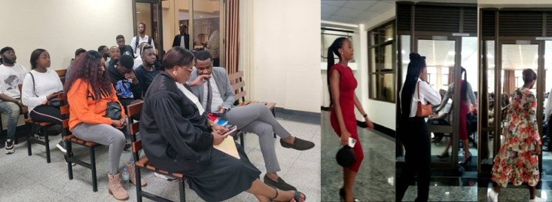 Ba Nyampinga baherekeje Prince Kid mu rukiko rw'ubujurire(Amafoto)