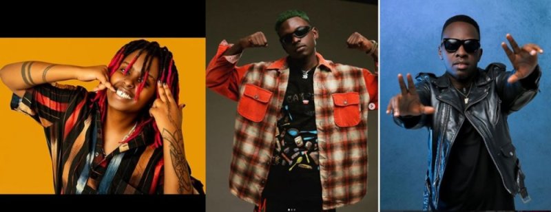 Ariel Wayz na Ish Kevin na Gabiro Guitar bahataniye igihembo cyo kwamamaza inzoga nshya ya Skol yitwa ‘Skol Pulse'
