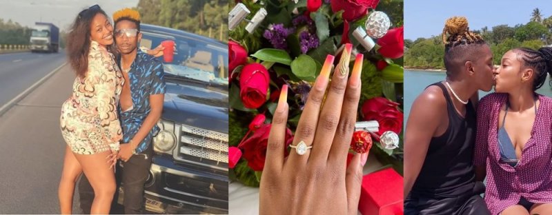 Umunyarwenya Eric Omondi yambitse impeta umukunzi we
