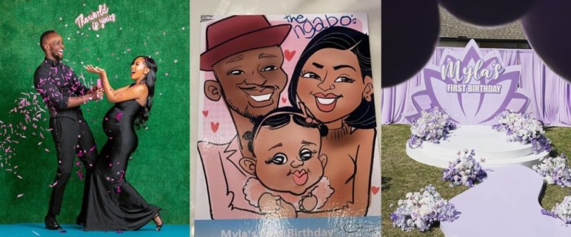 Amafoto:Ibirori Bidasanzwe Meddy n'umugore we bakoreye imfura yabo yujuje umwaka