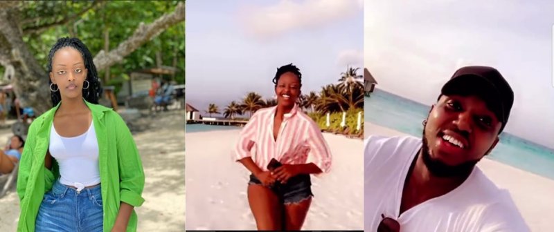 Bari muburyohe bw'urukundo!The Ben yasohoye amashusho arikumwe n'umukunzi we Miss Pamella ku mucanga [Video]