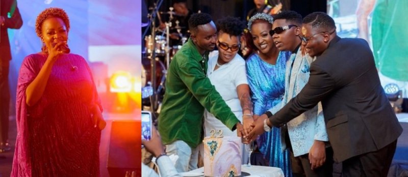Aline Gahongayire yakoze igitaramo cyo kwizihiza imyaka 22 amaze mu muziki kitabirwa n'ibyamamare(AMAFOTO)