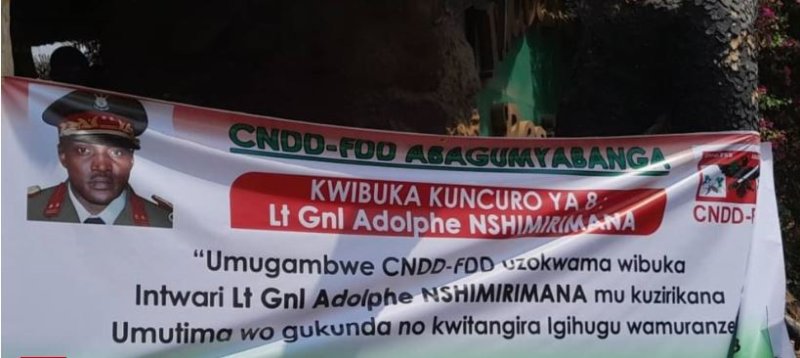 Burundi: Lt. Gen. Nshimirimana wari imbere muri basoma mbike ba nkurunziza yibutswe