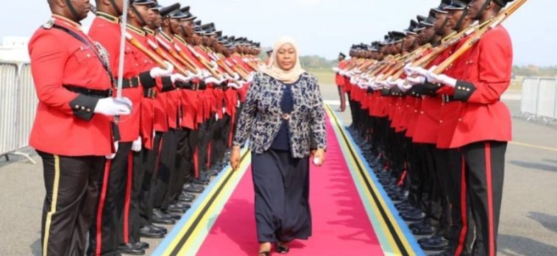 Perezida Samia Suluhu Hassan ategerejwe i Kigali