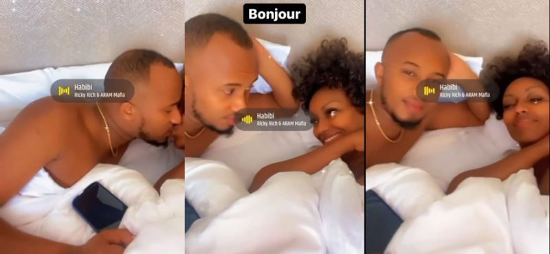 Amashuho ya Cyusa arikumwe n'umukunzi we mu buriri akomeje kuvugisha benshi[AMAFOTO]