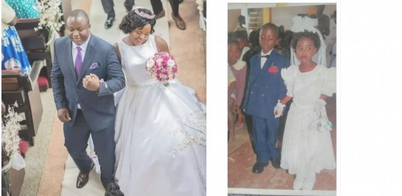 Bakoze ubukwe bw'agatangaza nyuma y'imyaka 27 bafitanye isezerano 