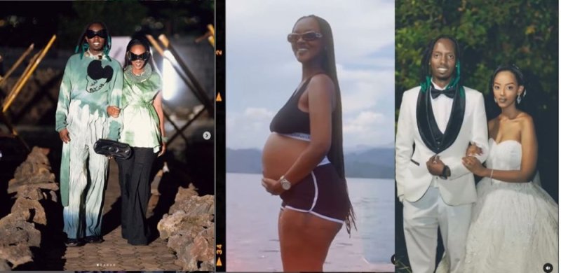B-Threy n'umukunzi we Keza bari kwitegura imfura yabo nyuma y'amezi 3 barushinze[AMAFOTO]