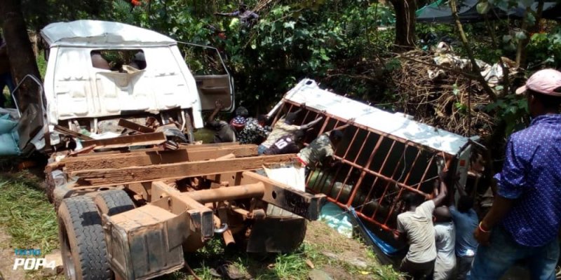Kigali:Imodoka yakoze impanuka ihitana umushoferi wari uyitwaye