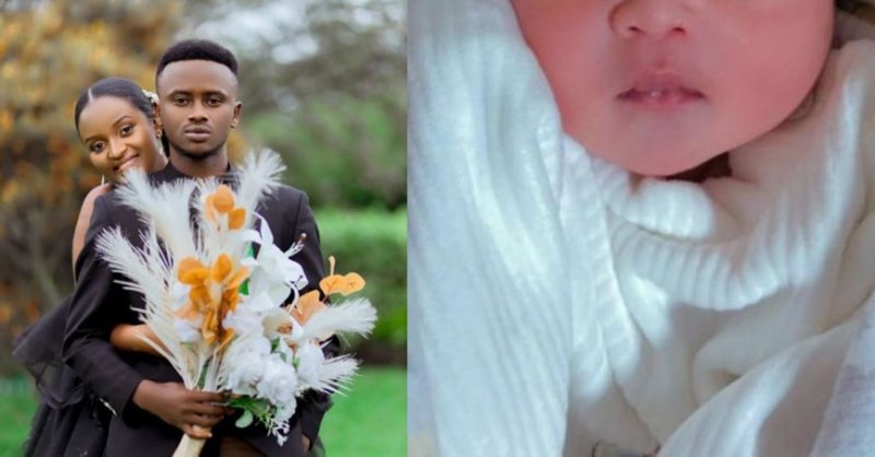 Producer Ayoo Rash n'umugore we bari mu byishimo byo kwibaruka imfura