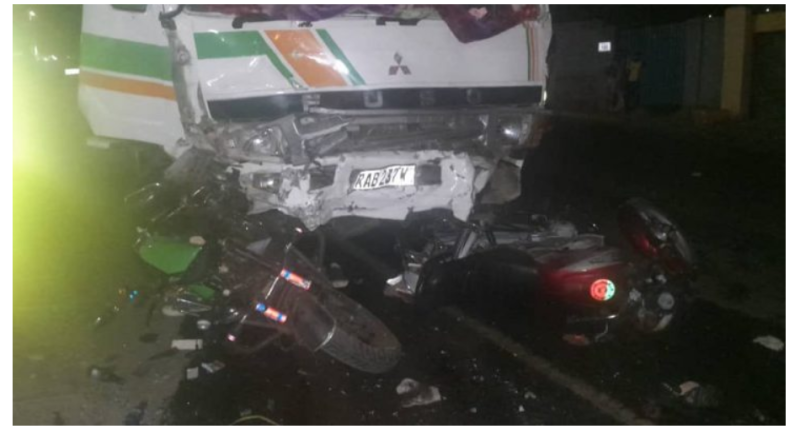 Kigali: Fuso yagonze imodoka 3 na moto 3