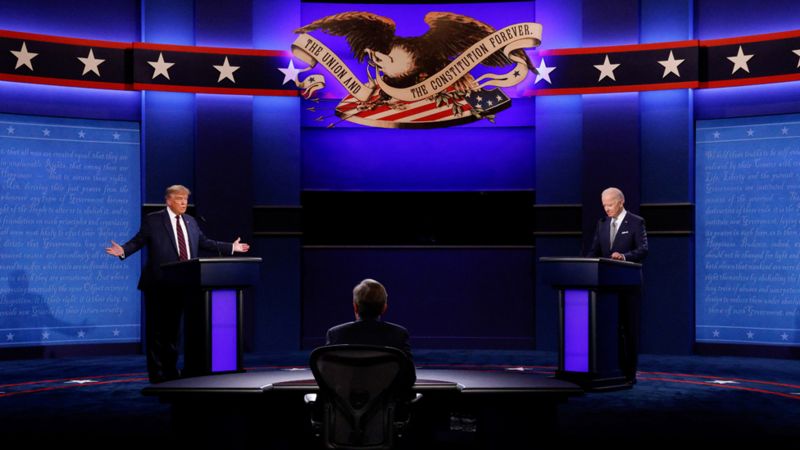 Trump v Biden:Ikiganirompaka hagati yabo cyateye benshi umujinya 