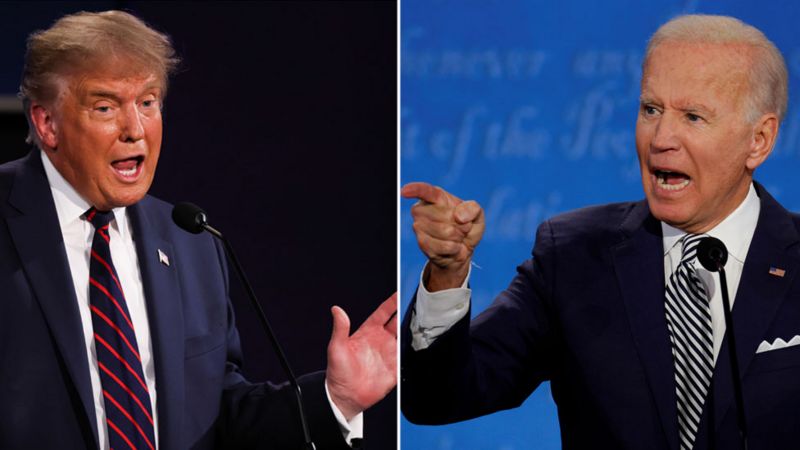 US: Amategeko y'ibiganiro mpaka agiye guhinduka kubera gutukana kwa Trump na Biden