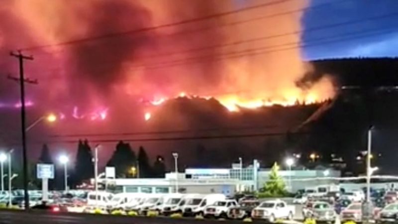 Ubushyuhe muri Canada: Imirabyo yateje imiriro y'agasozi mu ntara ya British Columbia