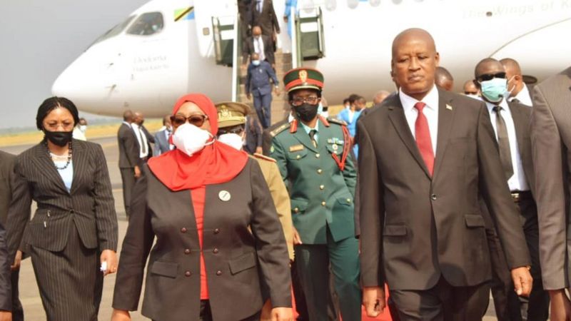 Perezida Samia Suluhu yasuye u Burundi mu rugendo rw'iminsi ibiri