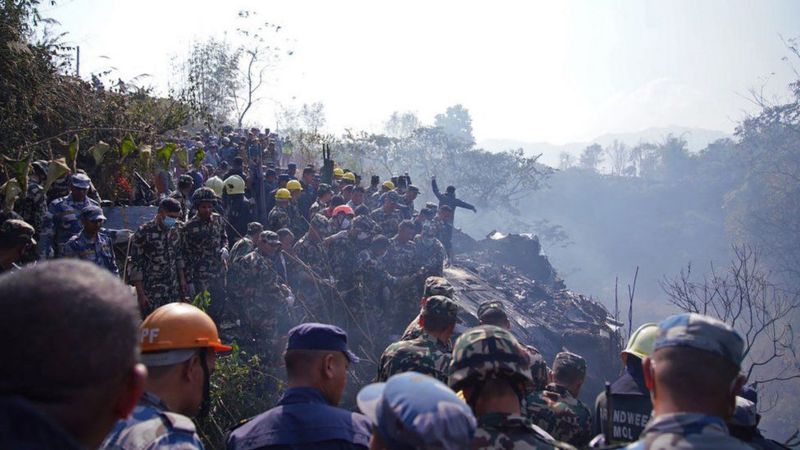 Nepal: Indege yari irimo abantu 72 yahanutse yica benshi muri bo