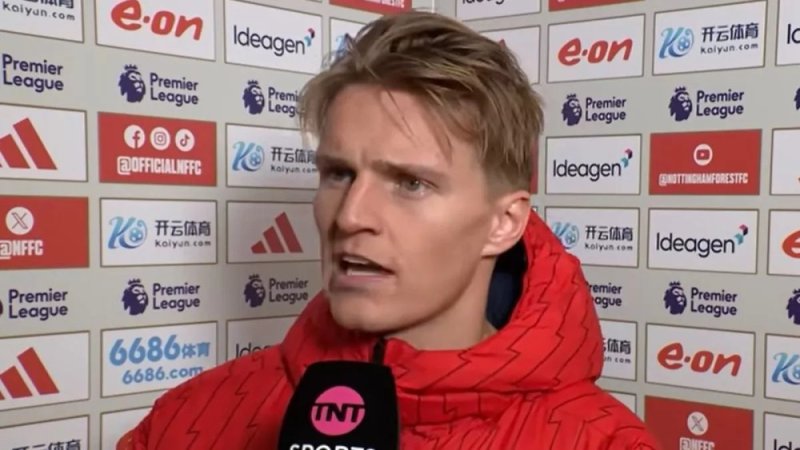 Odegaard yasubije abashinje Arsenal kwishima bikabije nyuma yo gutsinda Liverpool