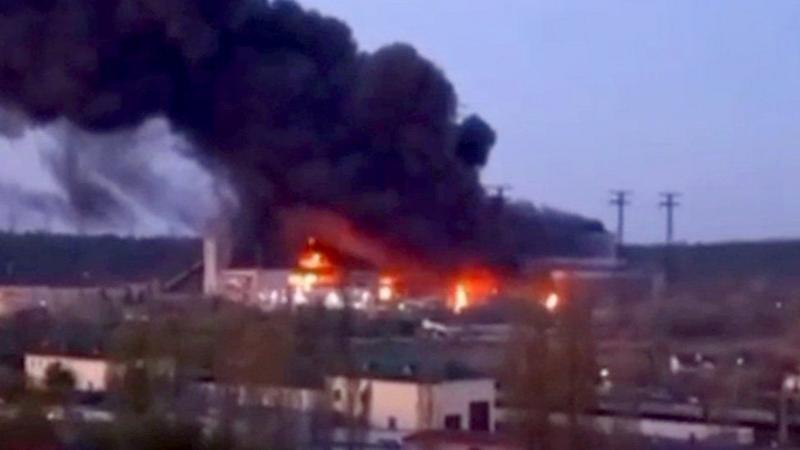 Urugomero runini rw'amashanyarazi ruri hafi ya Kyiv rwashenywe n'ibitero by'Uburusiya