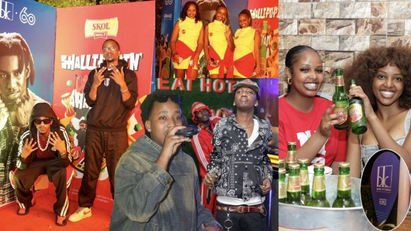Kenny K-Shot, Shemi, Diez Dola na Logan Joe bataramiye abakunzi ba Skol Malt banyotewe n'igitaramo cya Shalippopi 