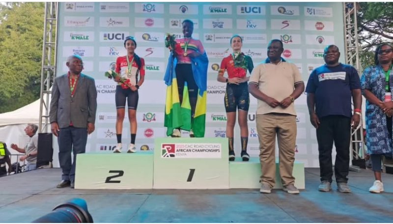 U Rwanda rwegukanye umudali wa mbere wa Zahabu muri Shampiyona Nyafurika y'Amagare