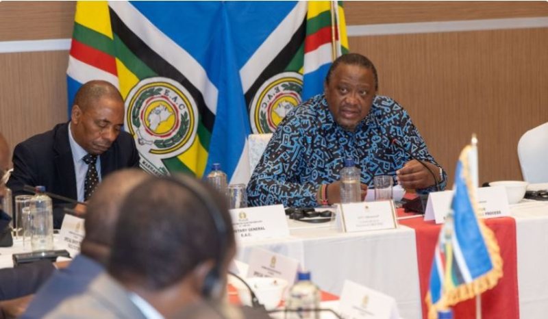 Perezida Uhuru Kenyatta ategerejwe i Goma mu mugambi wo kujyana M23 Rumangabo