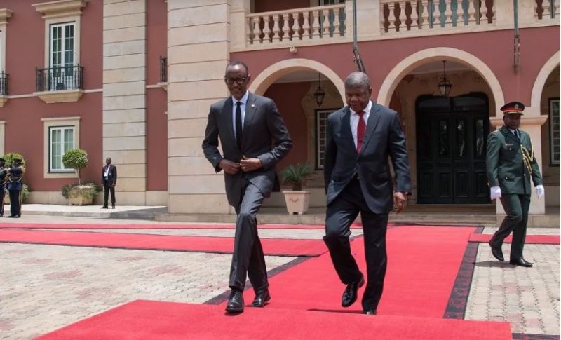 Perezida Kagame Yageze Muri Angola kuganira na Tshisekedi
