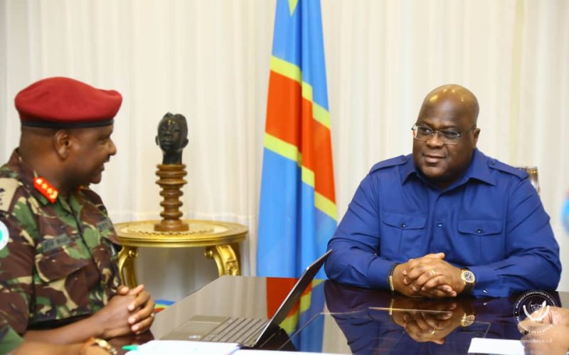 Perezida Tshisekedi yakiriye umujenerali witezweho kugarura amahoro muri RDC