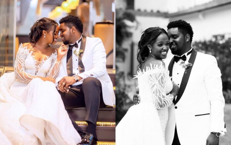 Ihere ijisho ibyaranze ubukwe bwa Miss Balbine warushinze n'umusore bamaranye igihe mu rukundo(AMAFOTO)