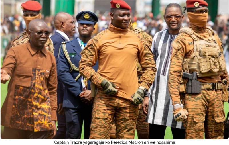 Captain Traoré nawe yashinje Perezida Macron gutuka Abanyafurika