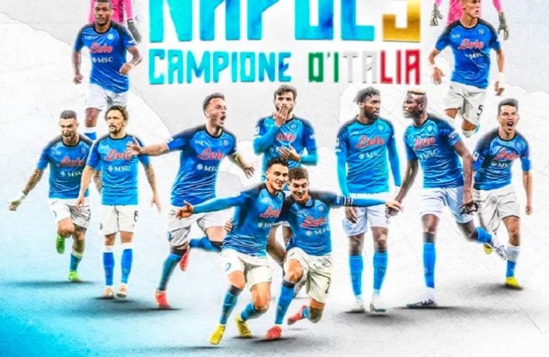 Ikipe ya Napoli yegukanye champiyona y'Ubutariyani nyuma y'imyaka 33