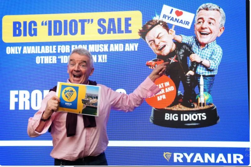 Ryanair yishongoye kuri Elon Musk wavuze ko ashaka kuyigura