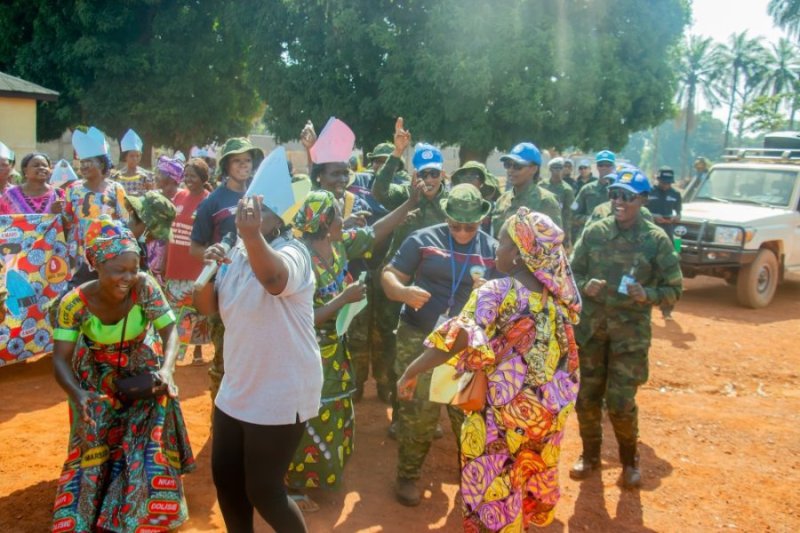 Abasirikare b'u Rwanda bari muri Centrafrique bizihije Umunsi w'Abagore