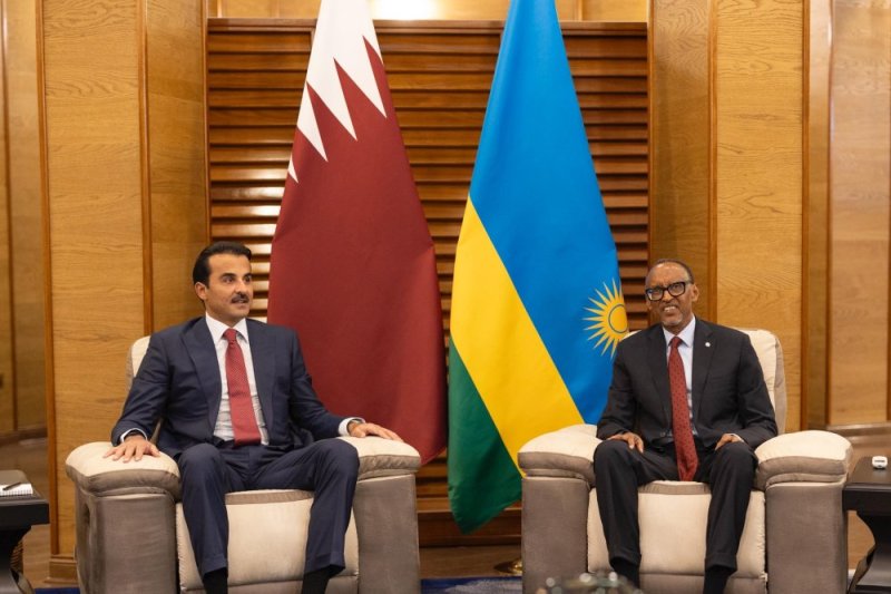 Emir wa Qatar yashimiye Perezida Kagame gushyigikira gahunda z'amahoro mu karere