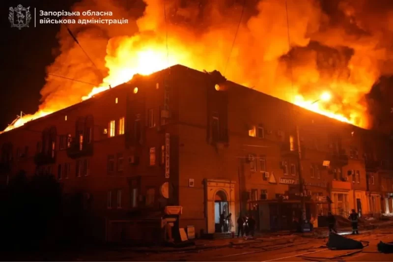 U Burusiya bwagabye ibitero bikomeye kuri Ukraine
