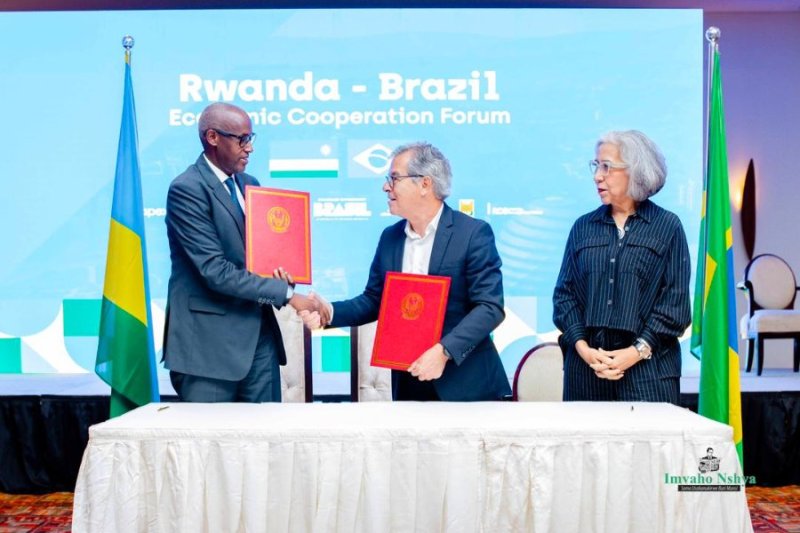 U Rwanda na Brazil bemeranyije ubufatanye mu ishoramari n'ubucuruzi