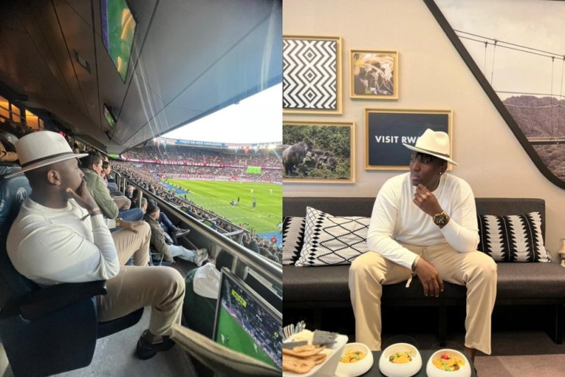 Christopher yanyuzwe no kureba umukino wa PSG amaso ku maso(Amafoto)