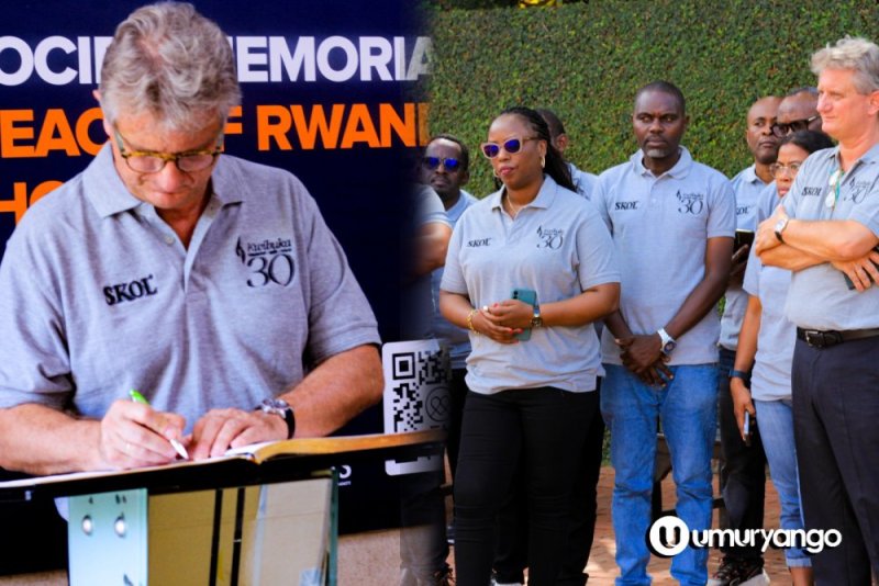 Abakozi ba Skol basuye urwibutso rwa Jenoside ku Gisozi (Amafoto)