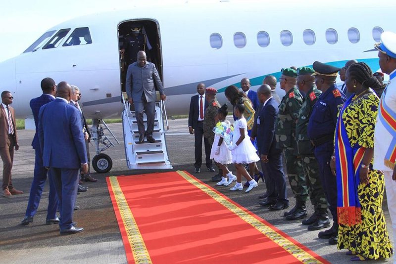 DRC: Félix Tshisekedi ategerejwe i Kisangani