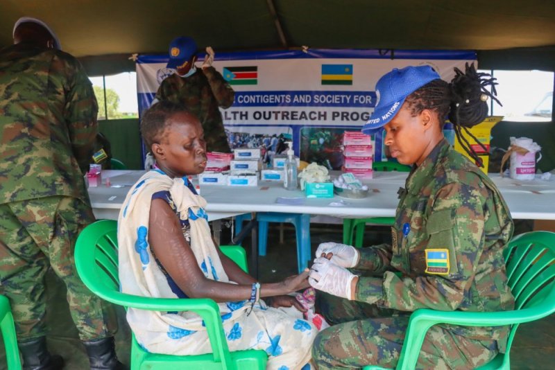 Sudani y'Epfo: Ingabo z'u Rwanda zavuye abaturage basaga 500