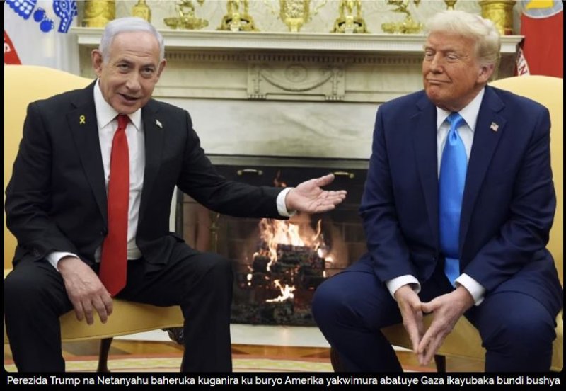 Amerika na Israel mu mugambi wo kwimurira abanya-Palestine muri Afurika