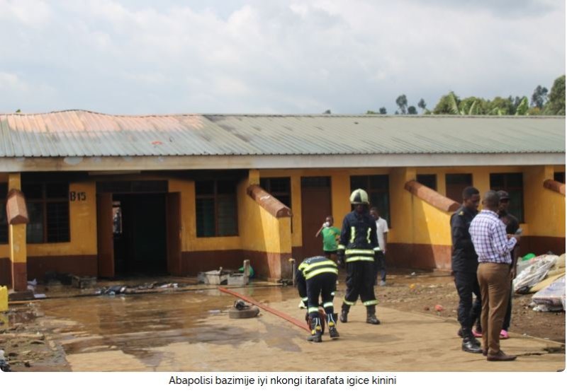 Collège Inyemeramihigo yongeye kwibasirwa n'inkongi y'umuriro nyuma y'iminsi itatu